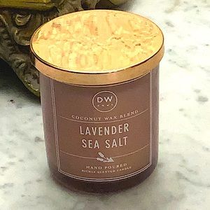 DW HOME CANDLE LAVENDER SEA SALT RICHLY SCENTED 1 WICK NEW MINI 3.8.0Z